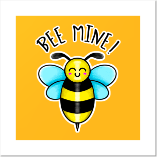 Kawaii Bee Mine Posters and Art